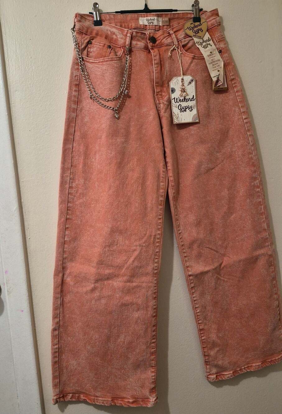 Weekend Gypsy Mid-Rise Wide Leg Denim Jeans